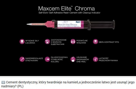 Estetyczna odbudowa zębów stała się łatwiejsza dzięki Maxcem Elite™ Chroma!