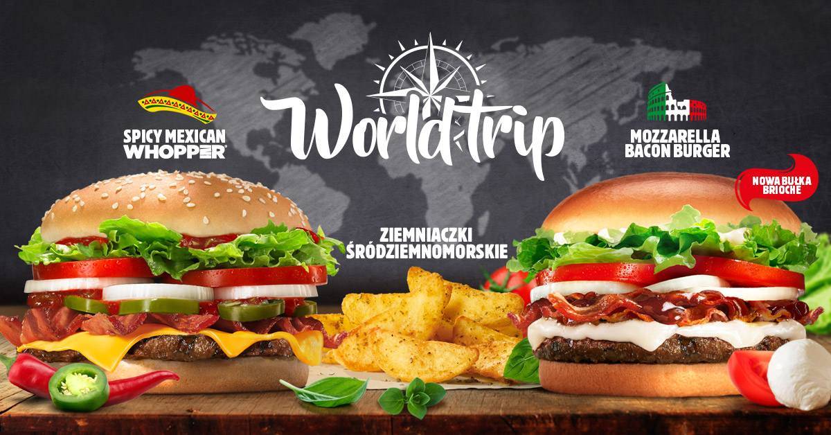 World Trip, czyli podróże ze smakiem w Burger King