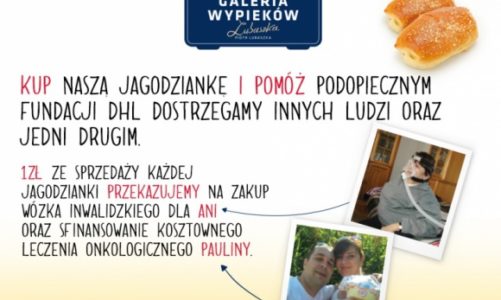 KUPUJĄC JAGODZIANKĘ – POMAGASZ PODOPIECZNYM AKCJI „PODRÓŻ DLA INNYCH”