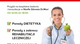 Zdrowa Sobota w Galerii Bronowice - już 10 listopada Zdrowie, LIFESTYLE - Już w sobotę, 10 listopada, mieszkańcy Krakowa i okolic będą mieli okazję skorzystać z bezpłatnych badań i konsultacji w ramach akcji Zdrowa Sobota z Dr.Max, organizowanej w nowo otwartym gabinecie w Galerii Bronowice.