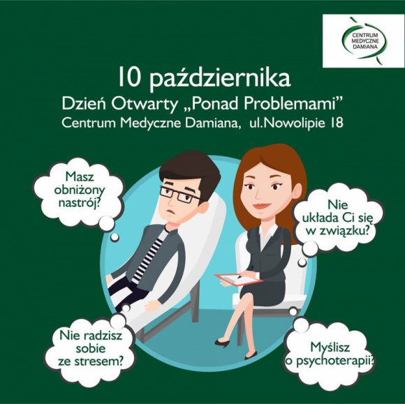 Myślisz o psychoterapii? Zapraszamy na dzień otwarty w Centrum Medycznym Damiana