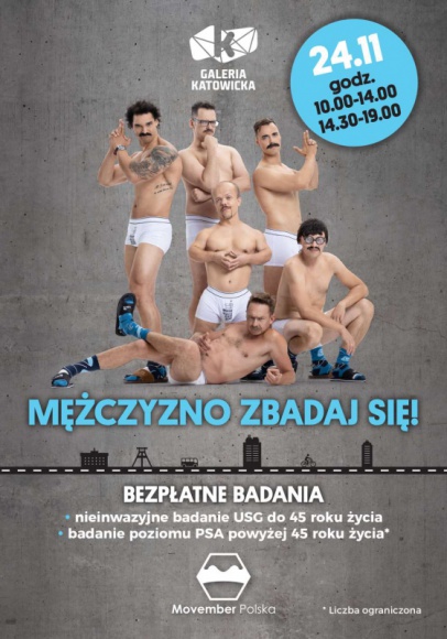 Movember w Galerii Katowickiej: bezpłatne badania dla panów