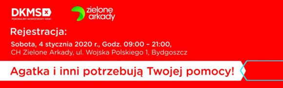 Rejestracja Dawców szpiku z Fundacją DKMS w Zielonych Arkadach