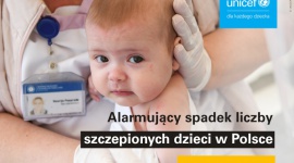 UNICEF alarmuje: W Polsce drastycznie maleje liczba szczepionych dzieci Zdrowie, LIFESTYLE - Coraz częściej rodzice w Polsce rezygnują ze szczepienia swoich dzieci. UNICEF Polska przygotował Apel do Ministra Zdrowia o podjęcie zdecydowanych działań. Każdy może się pod nim podpisać: unicef.pl/apel-szczepienia