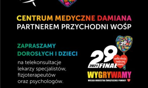 Centrum Medyczne Damiana po raz kolejny gra razem z Wielką Orkiestrą Świątecznej